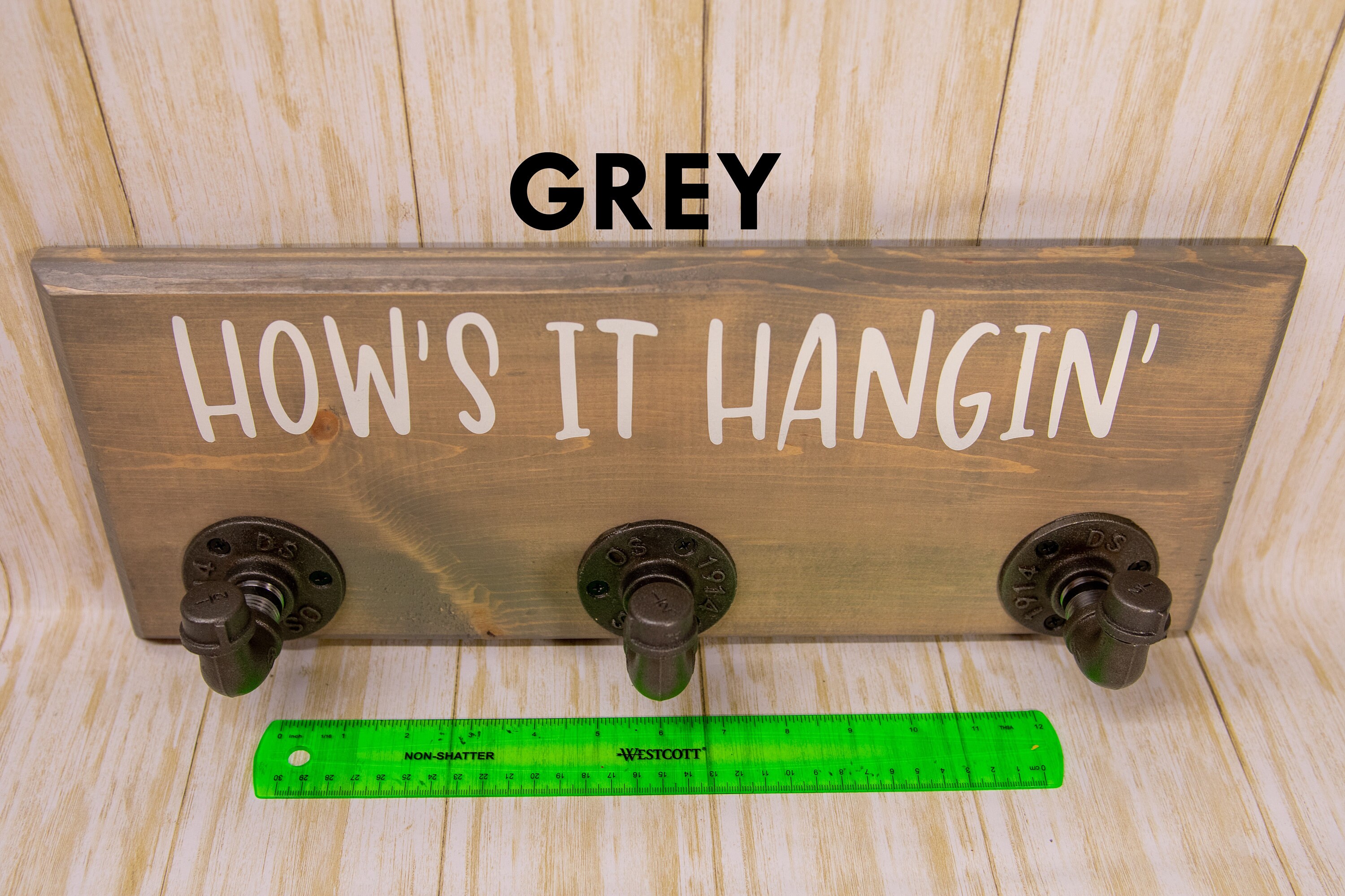 Coat Rack Towel Hooks Gift for Him Man Cave Decor Garage Etsy