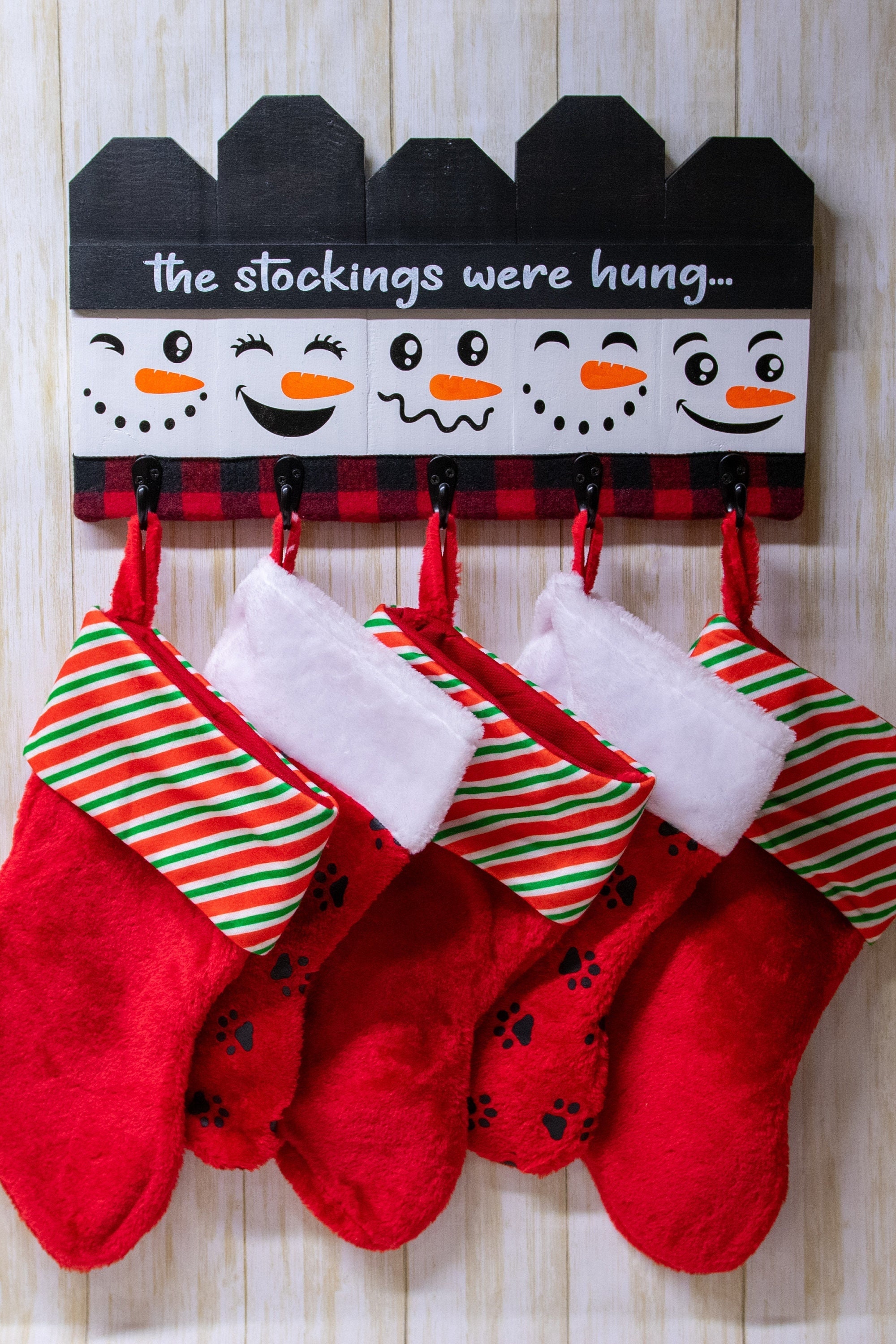 Christmas Stocking Hanger Stocking Holder for the Wall the Etsy