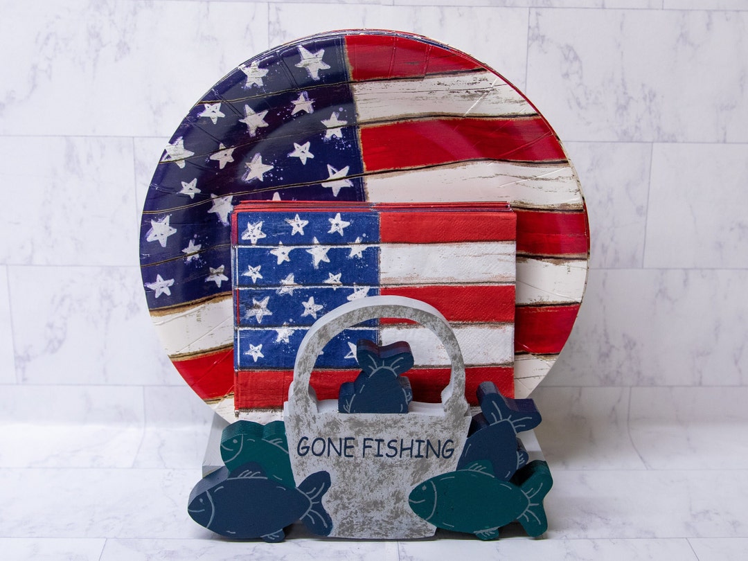 Paper Plate Holder Napkin Holder Kitchen Decor Gone Etsy