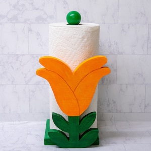 Orange Paper Towel Holder Etsy