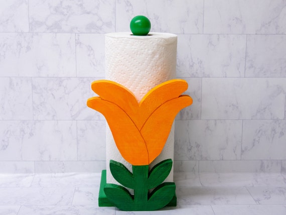 Orange kitchen roll holder sale