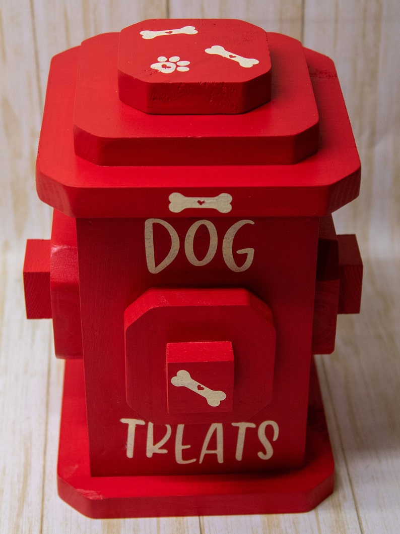 Dog Treat Container Fire Hydrant Treat Storage Pet Lover Etsy