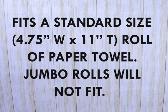 Standing Paper Towel Holder Picnic or Cookout Camper Decor