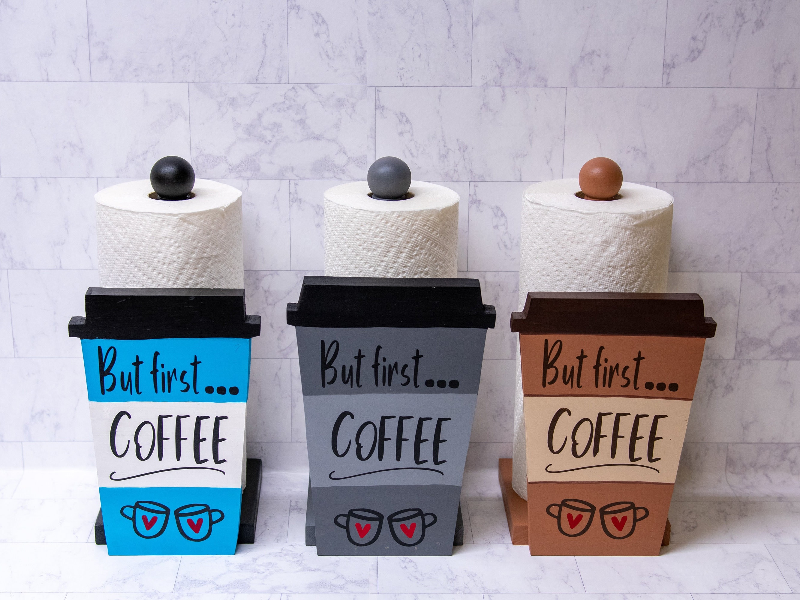 Coffee pot paper towel holder new arrivals