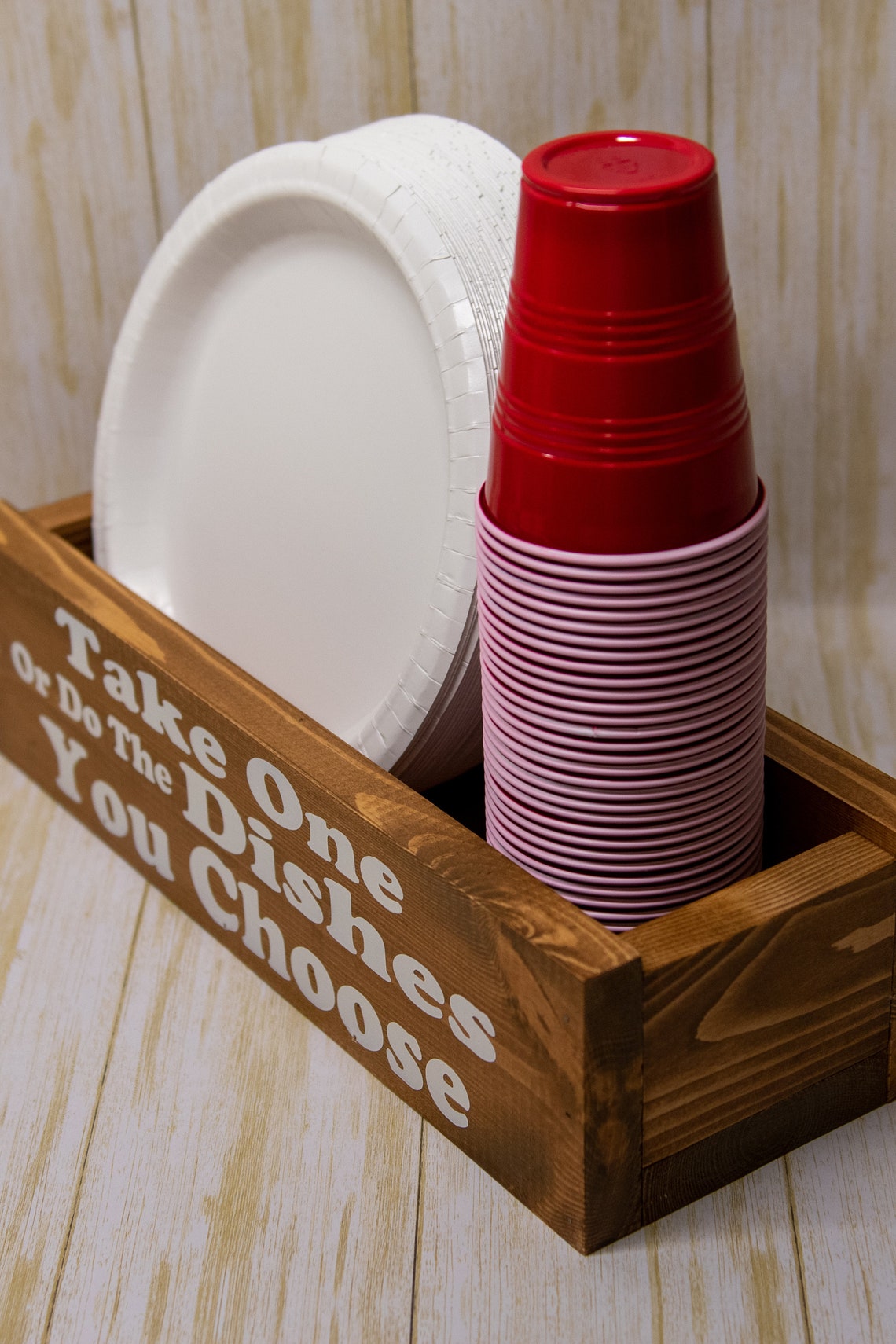 Paper Plate Holder Paper Cup Holder Take One or Do the Etsy
