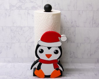 Standing Paper Towel Holder Picnic or Cookout Camper Decor Kitchen Counter Hand Painted Coffee Cup Gift for Mom Home Gift Etsy