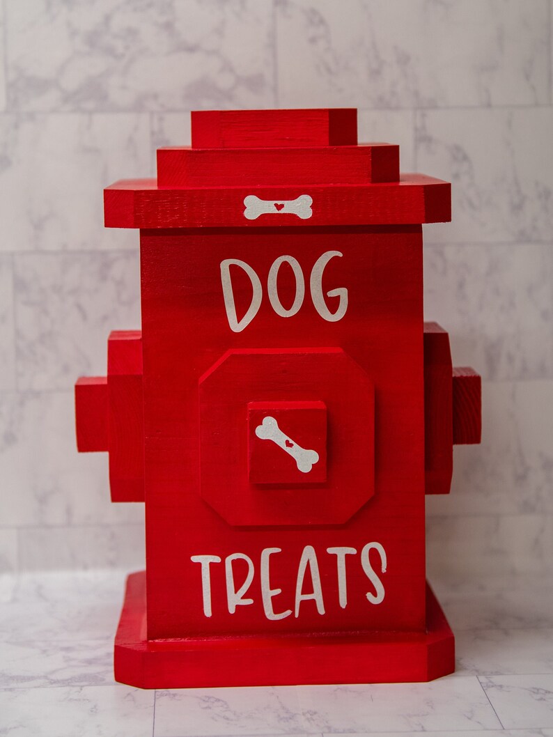 Dog Treat Container Fire Hydrant Treat Storage Pet Lover Etsy