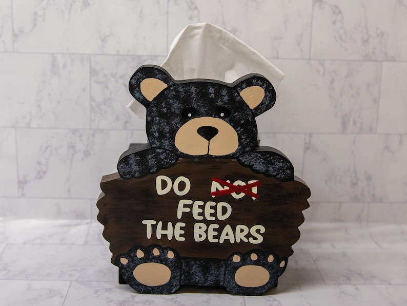 AmysNiftyKnacks Bear Tissue Box Holder