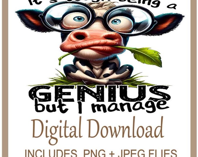 Quirky Funny Cow Quote PNG, Sarcastic Cow Quotes, , Silly Cow Design, Funny Quote  designed for sublimation printing on T-shirts, Mugs, Bags