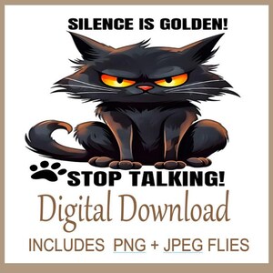 Gato sarcástico engraçado PNG, design de sublimação de gato bravo, design de citação de gato humorístico para camisetas, canecas, bolsas e muito mais, download instantâneo