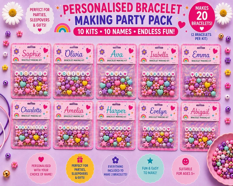 Girls Birthday  Party  Craft Kits
