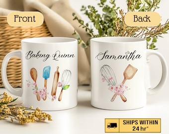 Custom Baking Quinn Mug, Baking Coffee Mug Gift For Bakers, Baker Coffee Mug, Baking Queen Mug, Pastry Chef Gift