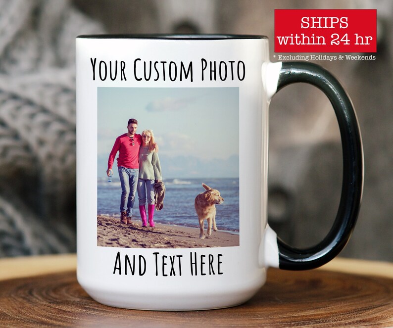 Personalized Photo Coffee Mug Birthday Gift, Custom Mug Gift for Mom, Anniversary Gift for Her\/Him, Valentine's day gifts , Mug with Picture