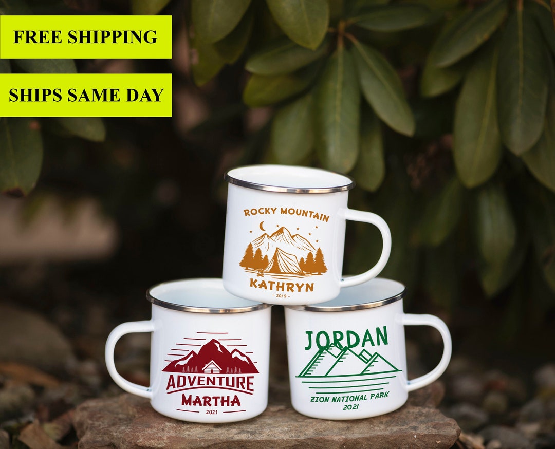Logo Custom Campfire Mugs , Personalized Mug, Custom Photo Mugs, Custom Christmas Gifts, Camping Gifts - Corporate Gifts