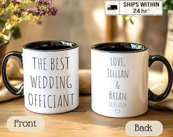 Officiant Proposal Mug, Best Wedding Officiant Mug with Name, Wedding Officiant Gift, Bridal Party Gift, Wedding Gifts, Wedding Coffee Mug