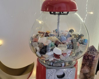 ULTIMATE Crystal Vending Machine Set of Crystals, Confetti Scoop, Crystal Gum-ball Machine, Mystery Crystal Bag, Birthday Crystals