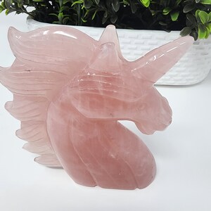 Rose Quartz Unicorn, Large Rose quartz Unicorn, Large Crystals, Rose Quartz, Crystal Collectable, Unique, Free Shipping, Crystal Confetti