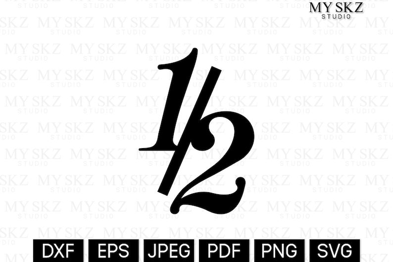Half Birthday Cake Topper | 1/2 Birthday Cake Topper Dxf, Eps, Jpeg ...
