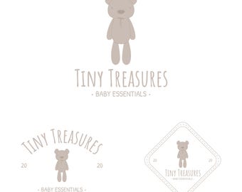 Premade Logo Design, Teddy Bear Logo, Baby Boutique Logo, Kids Boutique Logo, Nursery Logo, Logo Design, Kids Logo Design, Business Logo