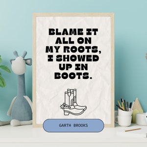 90&#39;s Country Song Lyrics Wall Art Pack Two | 90&#39;s Country Songs | Digital Wall Art | Country Wall Art | Country Music Lyrics | Country Music