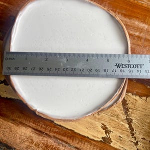Set of 4 Small Rustic Handmade Tapas Plates, Free Form Appetizer Dishes image 12