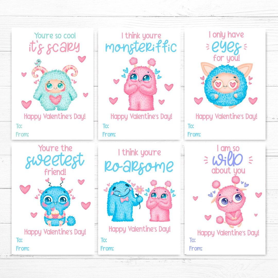 monster-valentines-printable-kids-valentine-cards-instant-download-cute-school-class-valentines