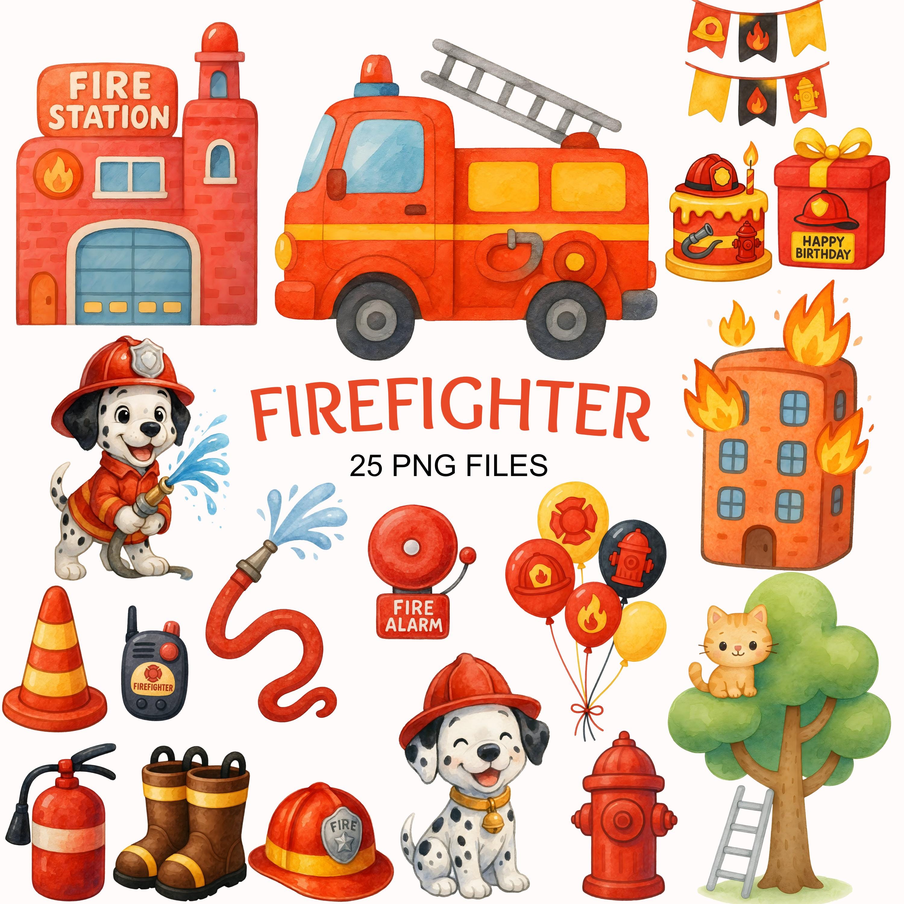 Decoración de seguridad contra incendios - Etsy México, image size:3000x3000