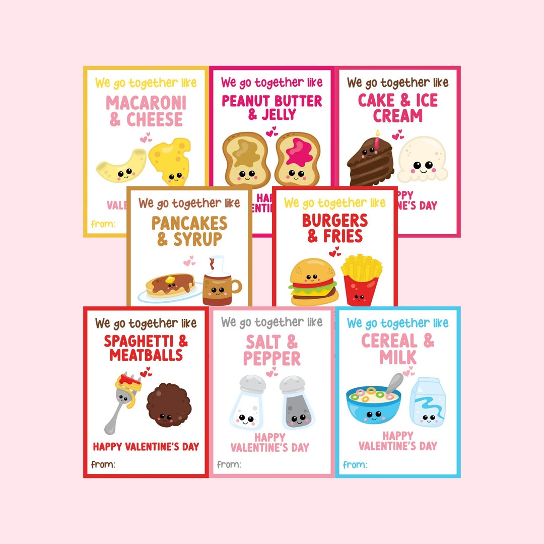 Printable Valentine Cards - Instant Download - Kids Valentines - School ...