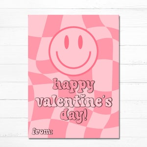 Retro Valentinstag Karten - Druckbar - Mädchen Valentinstag - Digital Download - Schule Valentinstag - Valentinstag Karten - Sofort Download