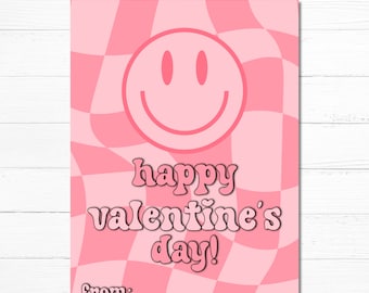 Retro Valentine Cards - Printable - Girl Valentines - Digital Download - School Valentines - Teen Valentine Cards - Instant Download
