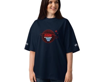 Y2K Globe T-Shirt | One Nation Under God Graphic Tee | Oversized Streetwear Clothing
