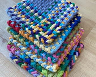 CUSTOM Woven Potholder - Cotton - Handmade