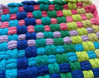 Woven Potholder - Cotton - Handmade