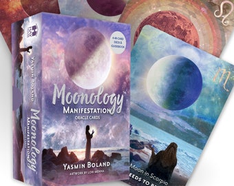 Moonology Manifestation Oracle Deck: 48 oracle cards and guidebook for beginners and experts used in divination and readings