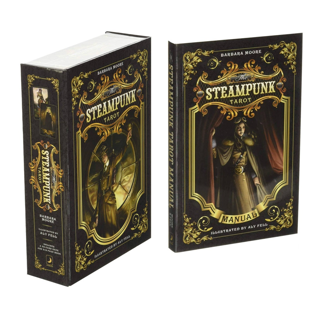 The Steampunk Tarot Deck 78 Tarot Cards & Guidebook Divination Tool for Tarot Readings, Psychic