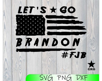 Lets go Brandon Flag svg dxf png