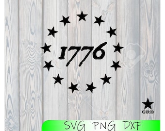 Union 13 Stars Betsy Ross US Flag USA United States of America 1776 Patriotic Svg Dxf Png Eps Jpg Pdf