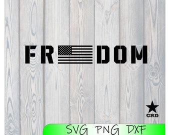 Freedom Flag, Second Amendment, Patriotic, Military SVG, PNG, DXF.