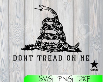 Don't Tread on Me SVG, DXF, and PNG