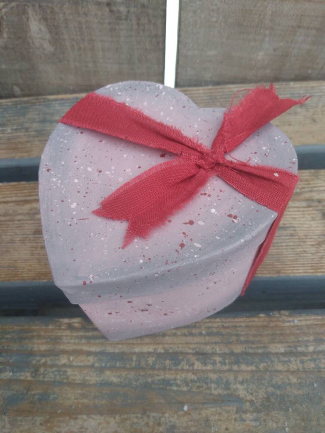 Heart Box, Papier Mache Heart, Love Decor, Heart Decor, Gift for Her