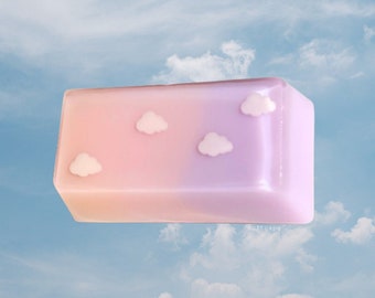 Ready-to-ship pastel sunset gradient 2u resin keycaps in OEM keyboard profile for Cherry/Gateron switches