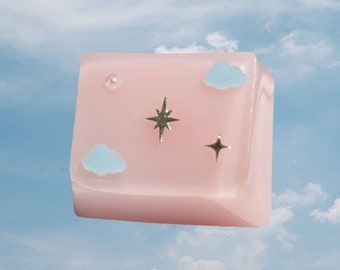 Ready-to-ship pastel inverted sky Ctrl/Alt/Fn/Win 1.25u keycap in OEM profile for Cherry/Gateron switches
