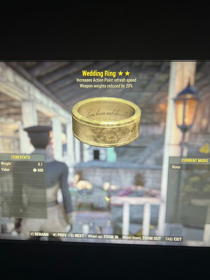 Fallout 76 Pc Wedding Ring Etsy