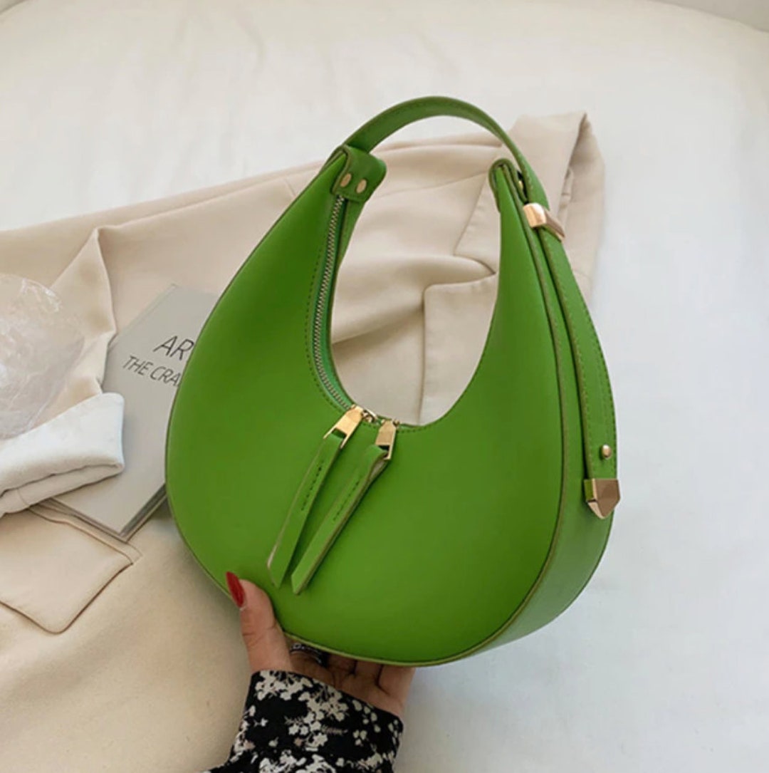 Green Saddlebag Purse Juniper Saddle Bag Chic Sage Colored Etsy