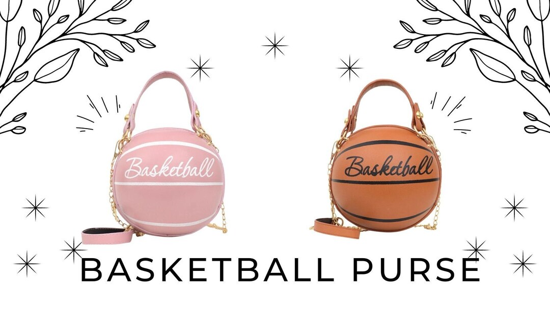 Cute Basketball Purse in Pink and Brown the Perfect Etsy