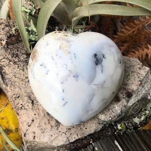 Dendritic Opal Heart, Soft And Gentle Energy