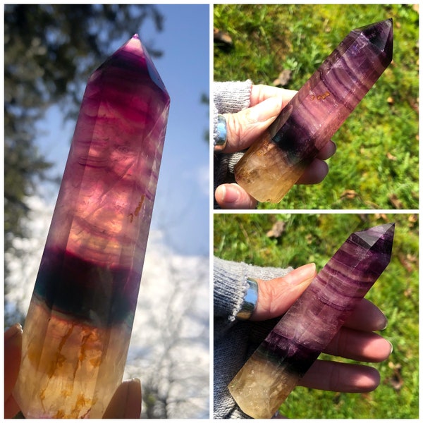 Rainbow Fluorite Lovely Layers Tower