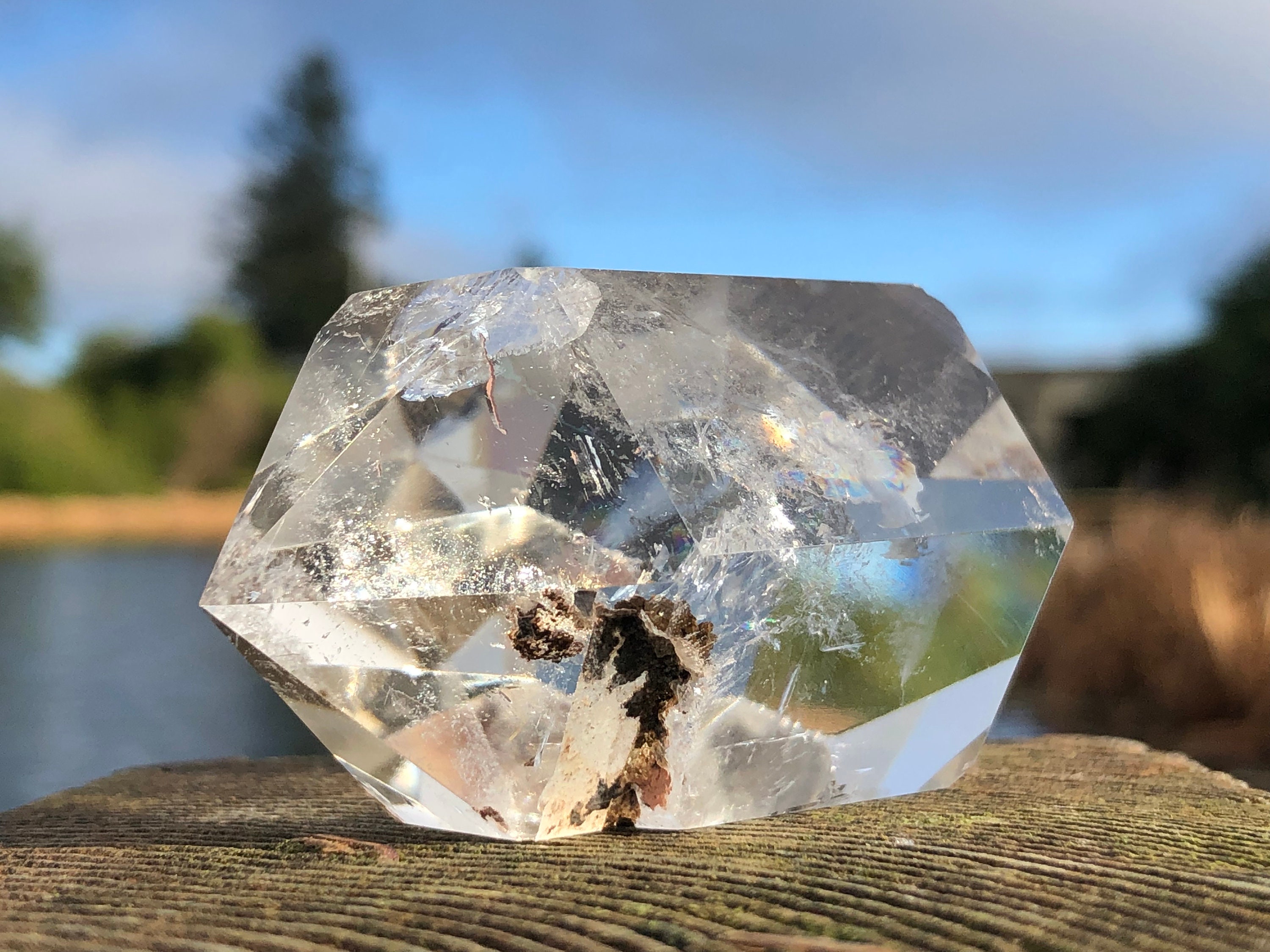 Buy Rainbow Reflection Lodolite Landscape Double Terminated Garden