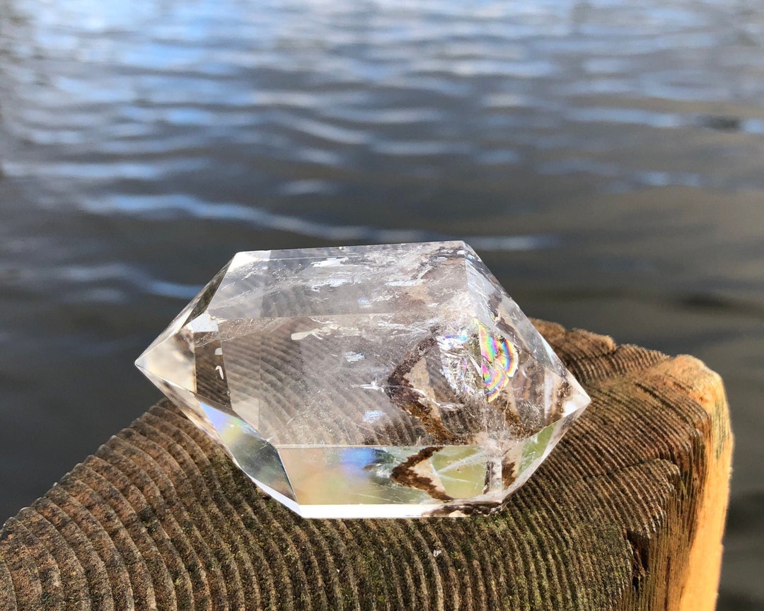 Rainbow Reflection Lodolite Landscape Double Terminated Garden