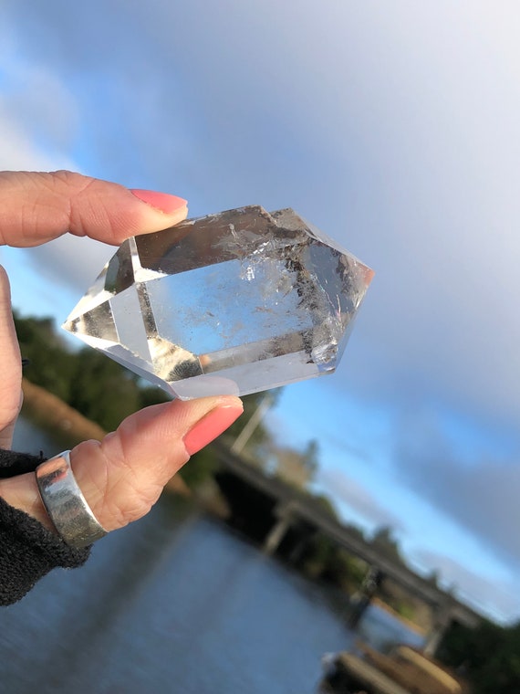 Rainbow Reflection Lodolite Landscape Double Terminated Garden